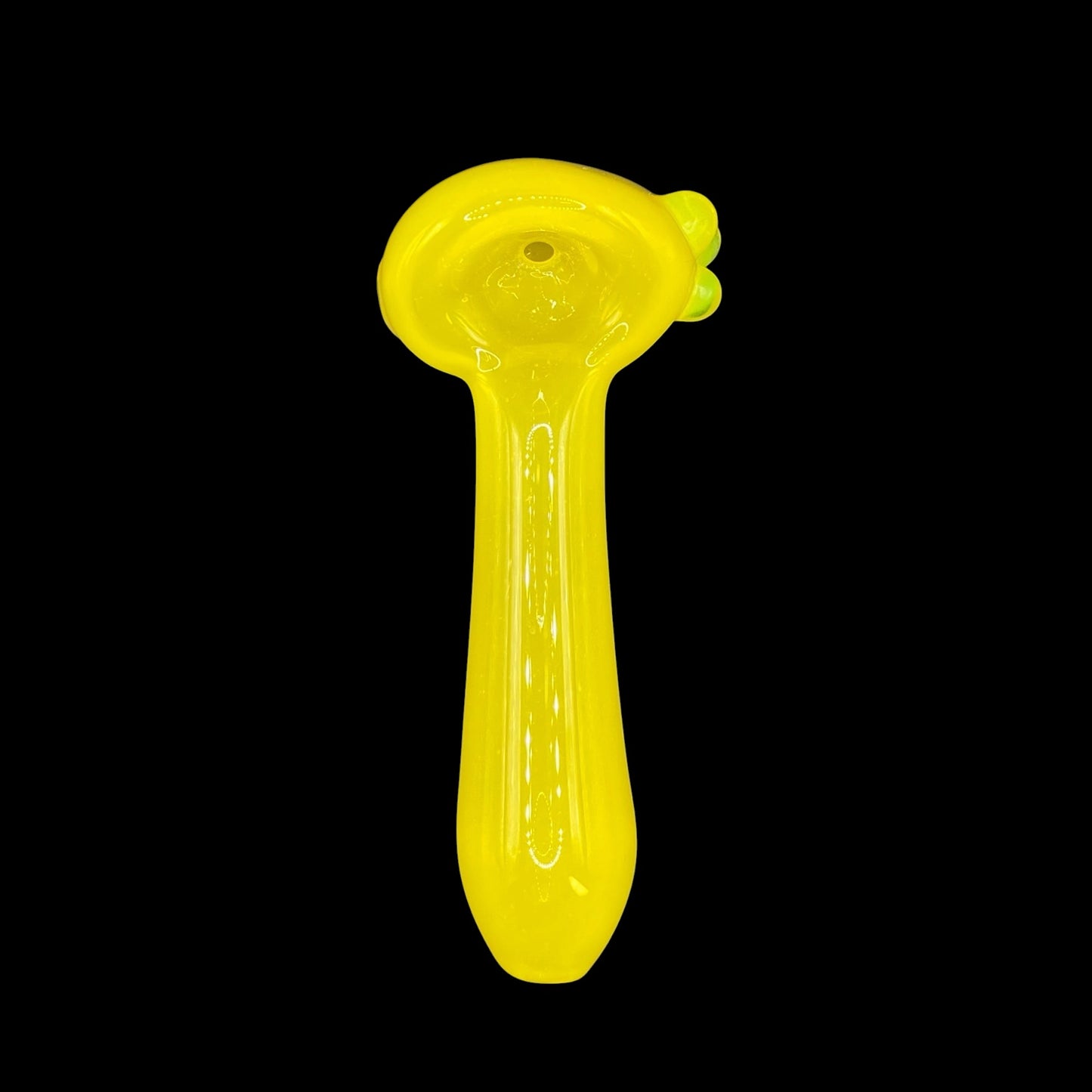 Yellow Crayon Glass Hand Pipe by Magizle