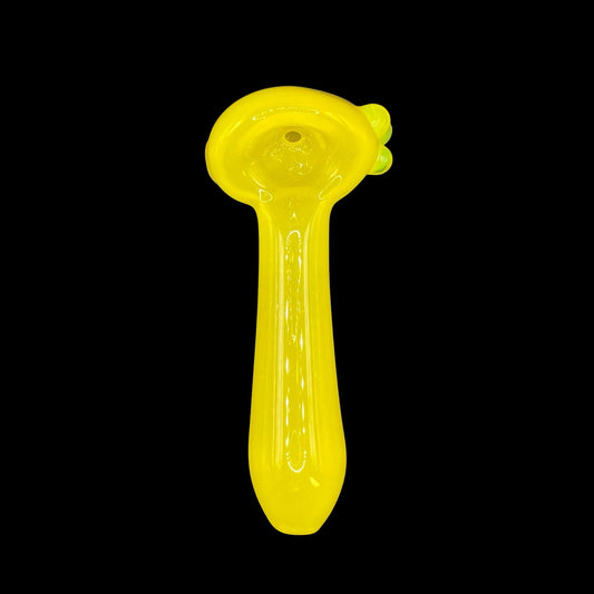 Yellow Crayon Glass Hand Pipe by Magizle