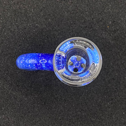 18mm 4-Hole Glass Bowl Slide with Crushed Opal Handle – CW Glass Art