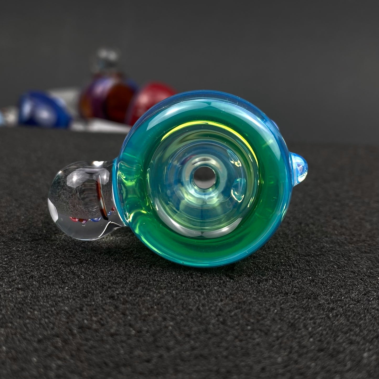 18mm Single Hole Bowl Slide by Keys Glass - Pokémon Pokeball