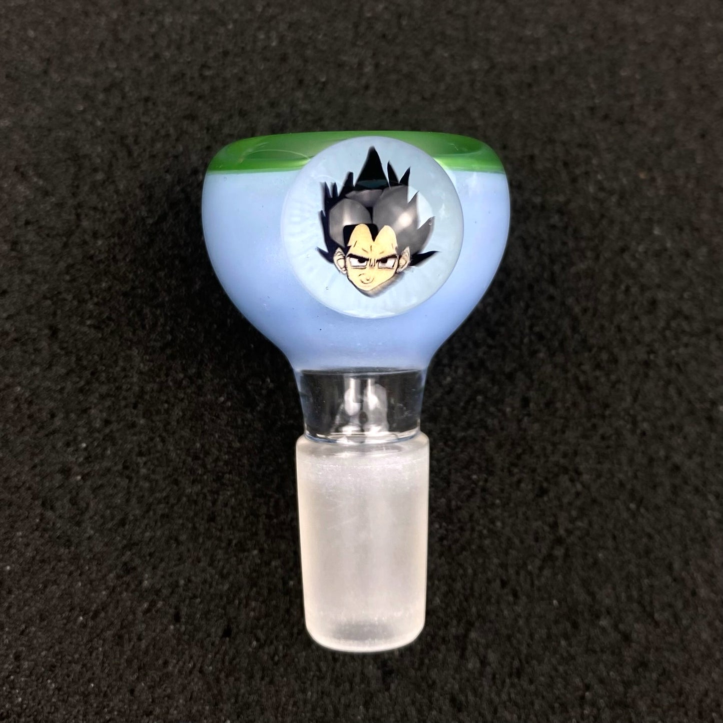 14mm Single Hole Bowl Slide by Keys Glass – Dragon Ball Z Vegeta