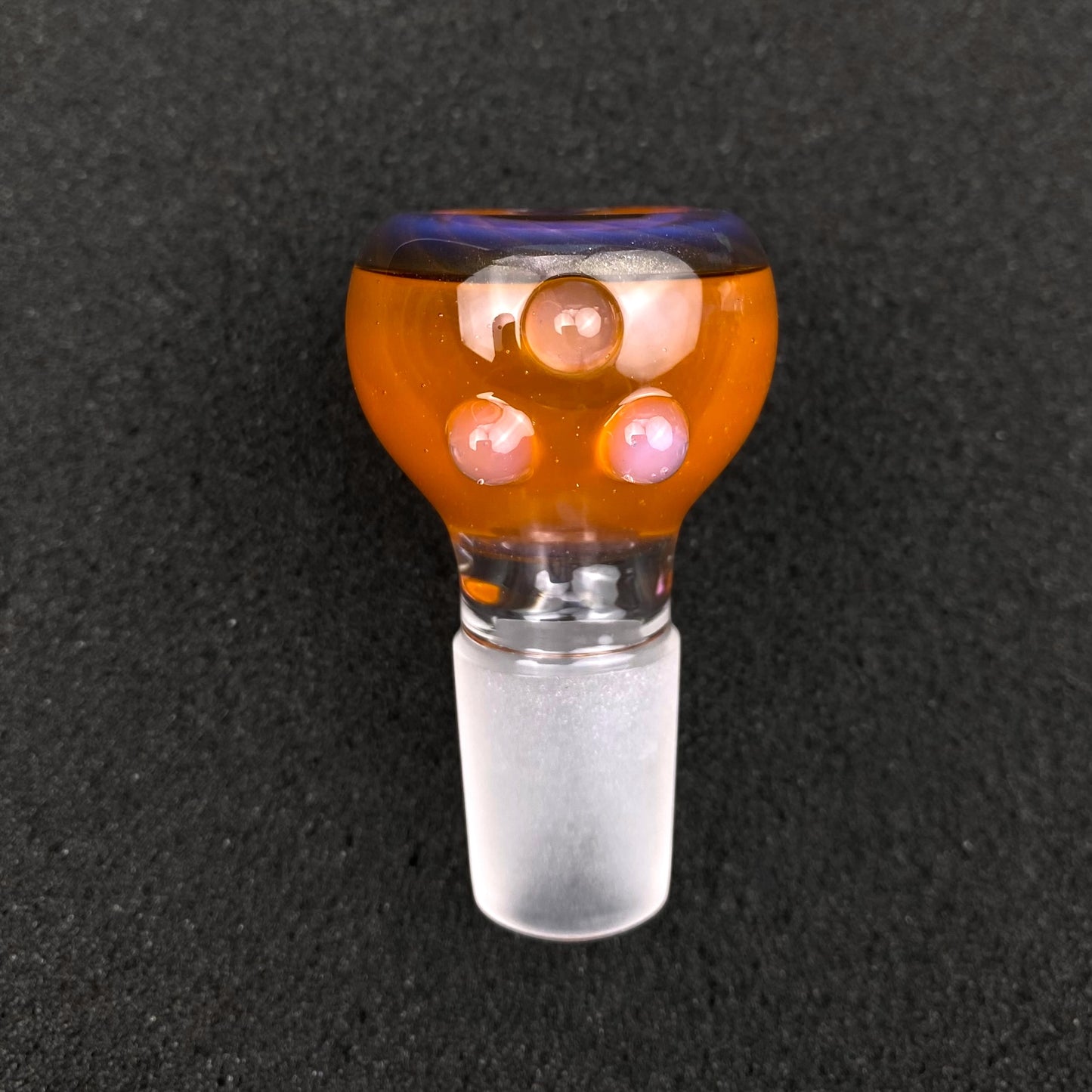 18mm Single Hole Bowl Slide by Keys Glass - NSFW
