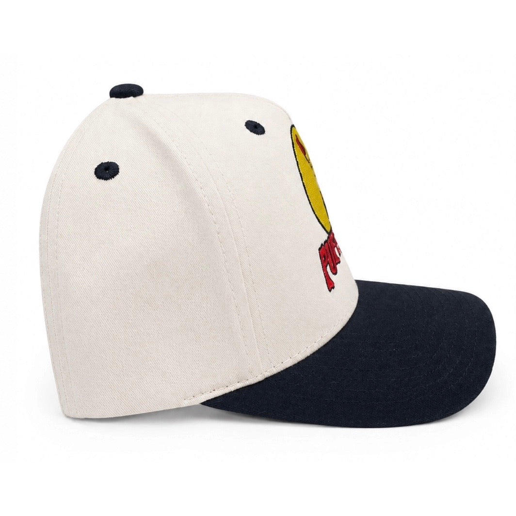 Custom Embroidered Puff-Ee’s Puffcon 2025 Friends & Family Snapback Hat – Cream/Black
