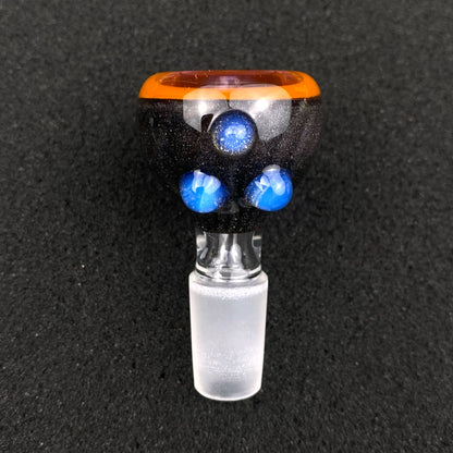 14mm Single Hole Bowl Slide by Keys Glass – Pokémon Charizard