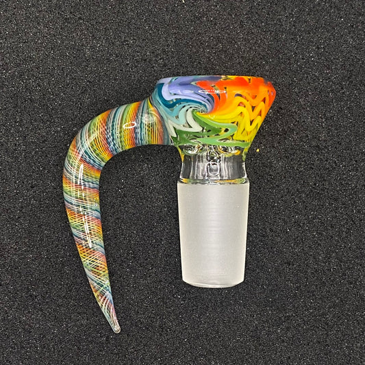 18mm Wig-Wag 4-Hole Glass Bowl Slide – CW Glass Art