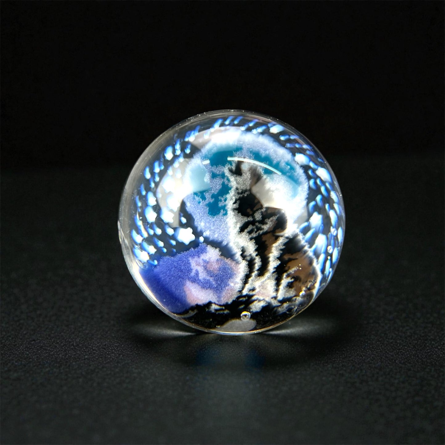 Steven H Glass – Howlin' Wolf Millie Valve Marble (12–13mm)