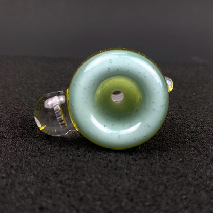 14mm Single Hole Bowl Slide by Keys Glass – Takashi Murakami Flower