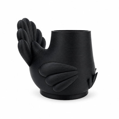 Black Pigeon Bird 3D Printed Puffco Proxy Core Attachment - 710PrintShop