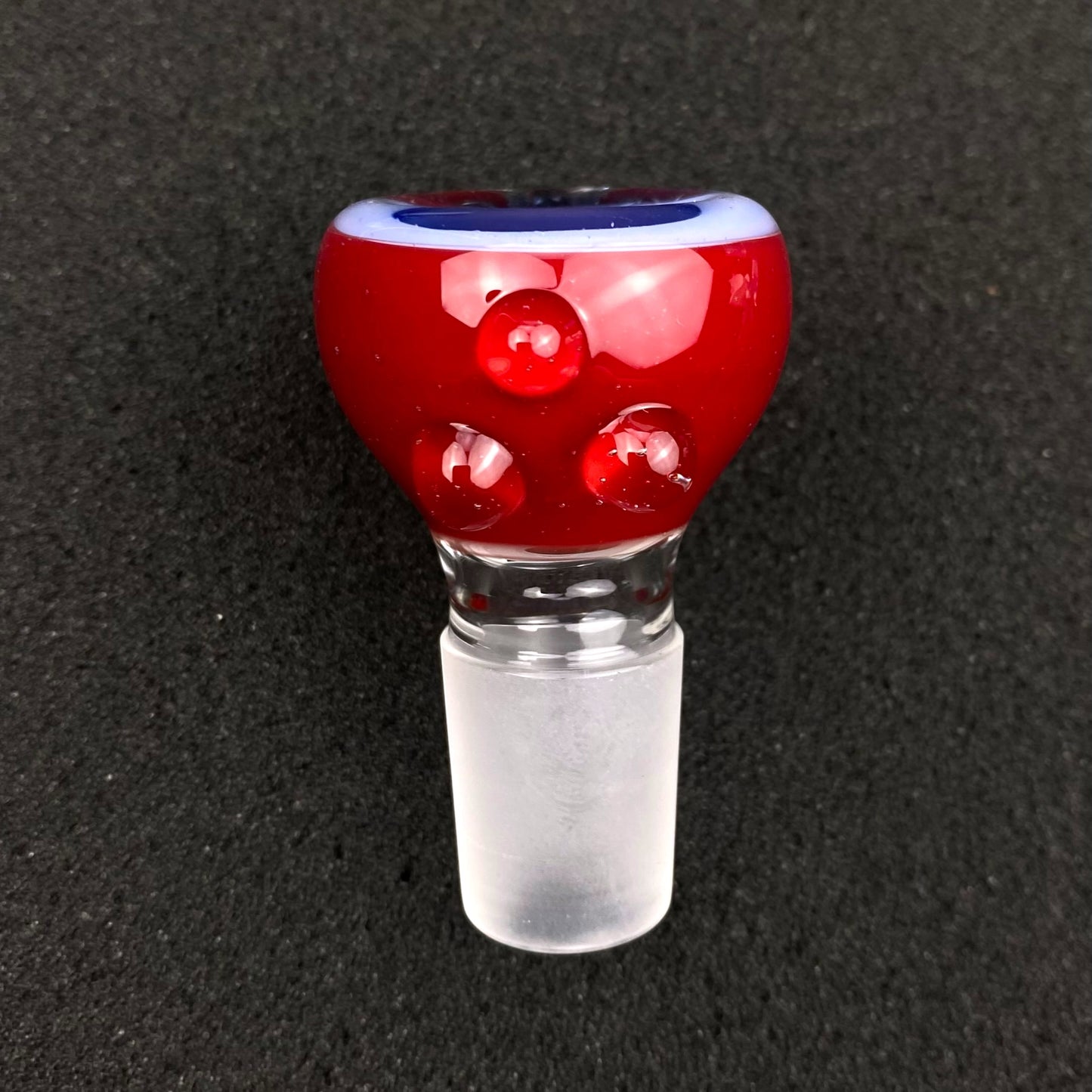 18mm Single Hole Bowl Slide by Keys Glass - Super Mario