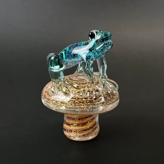Phatt Matt Glass - Mushroom Dichro Frog Terp Slurper Top Cap