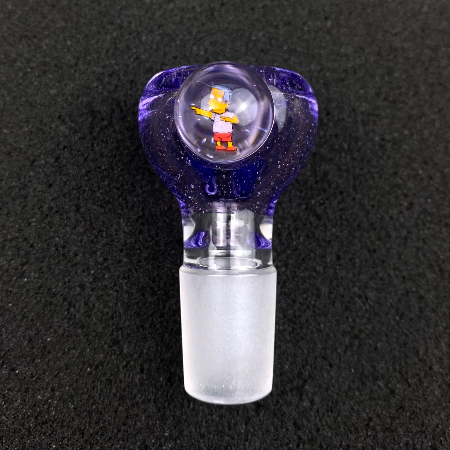 18mm Single Hole Bowl Slide by Keys Glass - Milhouse Van Houten The Simpsons