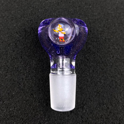 18mm Single Hole Bowl Slide by Keys Glass - Milhouse Van Houten The Simpsons