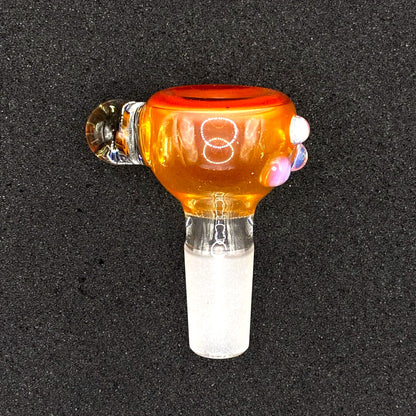 Keys Glass - 14mm Single Hole Glass Bowl Slide - Pokémon Charmander