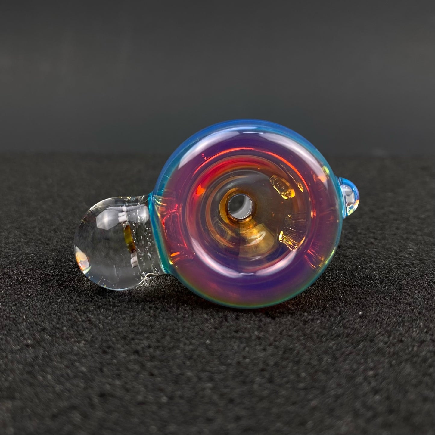 14mm Single Hole Bowl Slide by Keys Glass – One Piece Skull