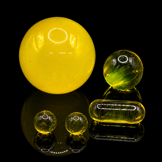 Yellow Crayon 5pc Terp Pearl & Pillar Marble Set
