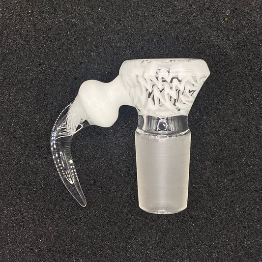 18mm Scribble Tech 4-Hole Glass Bowl Slide – CW Glass Art