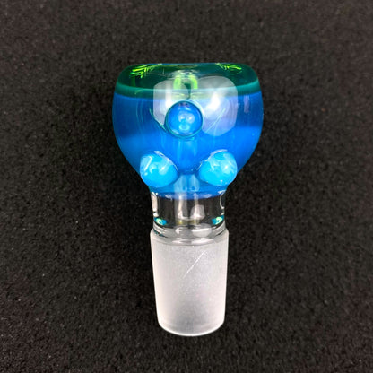 18mm Single Hole Bowl Slide by Keys Glass - Pokémon Pokeball