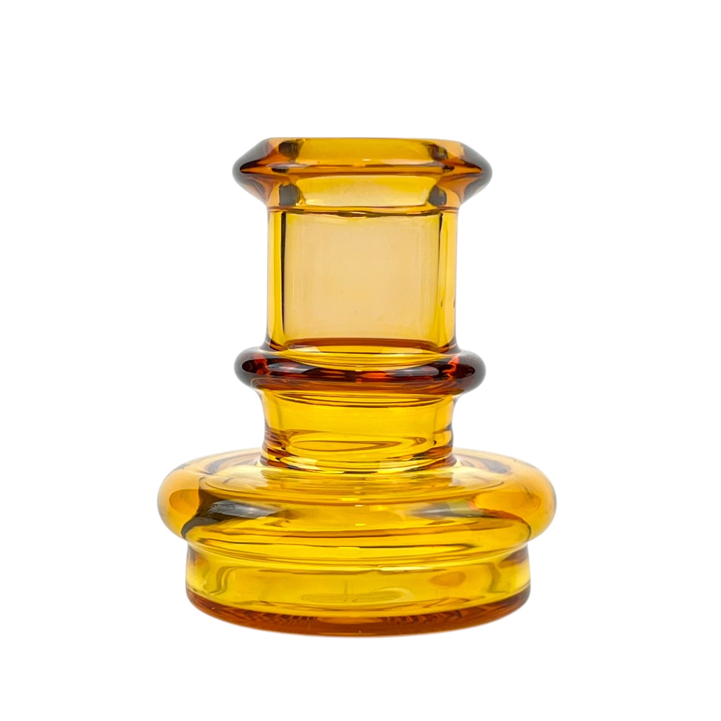 Amber Yellow Snub Dry Top Attachment for Puffco Peak & Peak Pro