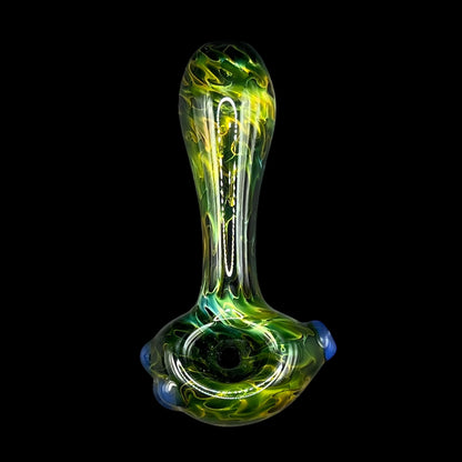 Fumed Glass Hand Pipe by The Beardless Menace