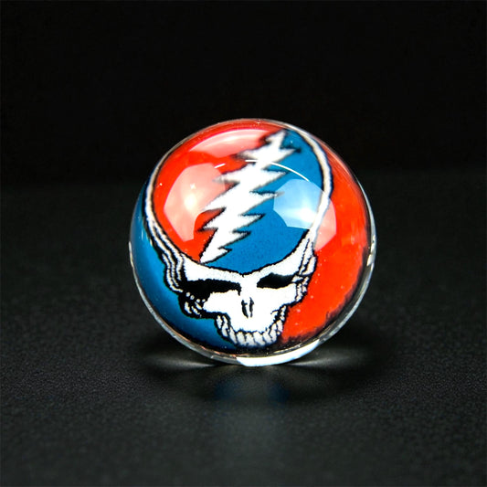 Steven H Glass – Grateful Dead Skull Millie Valve Marble (12–13mm)