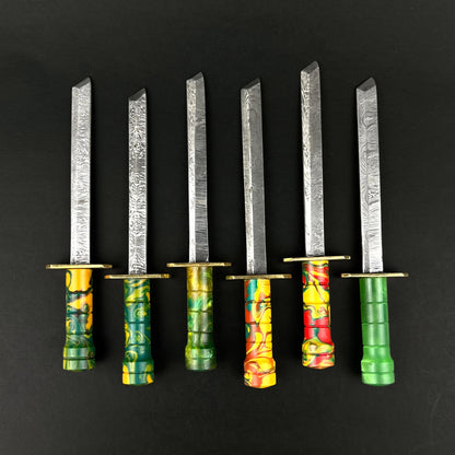 Damascus HK Knives - Damascus Steel Katana Dabber
