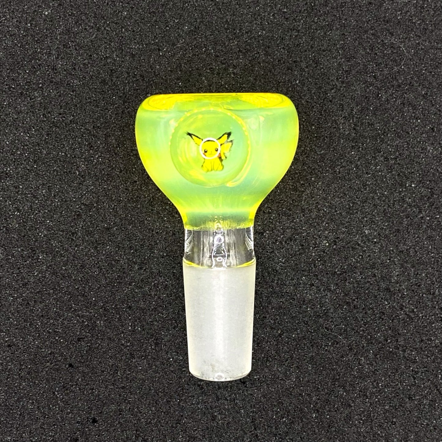 Keys Glass - 14mm Single Hole Glass Bowl Slide - Pokémon Pikachu