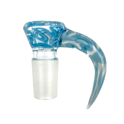 18mm Scribble Tech Glass Bowl Slide – 4 Hole by CW Glass Art