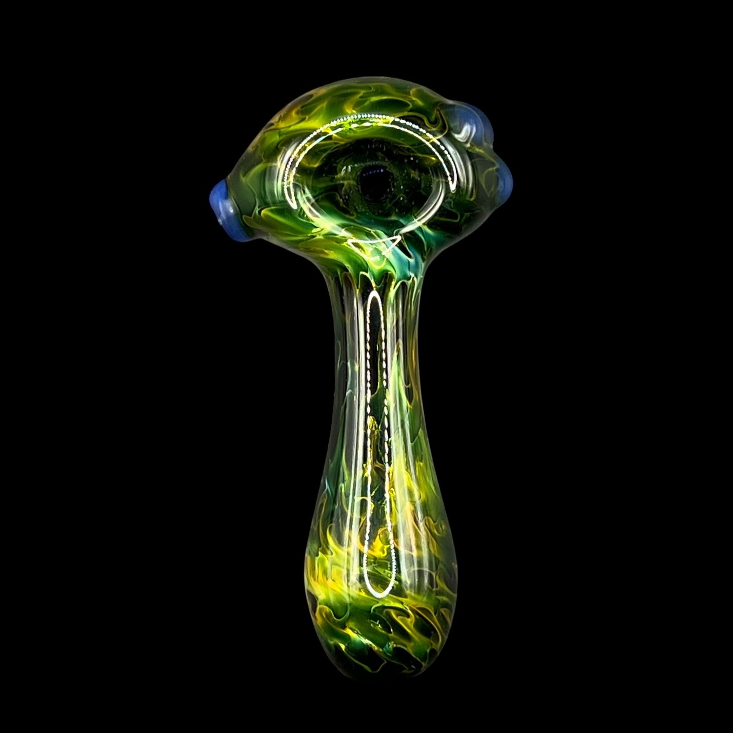 Fumed Glass Hand Pipe by The Beardless Menace