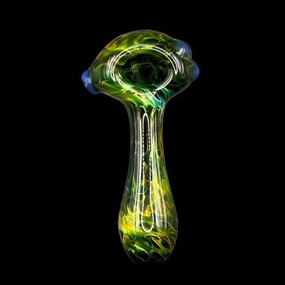 Fumed Glass Hand Pipe by The Beardless Menace
