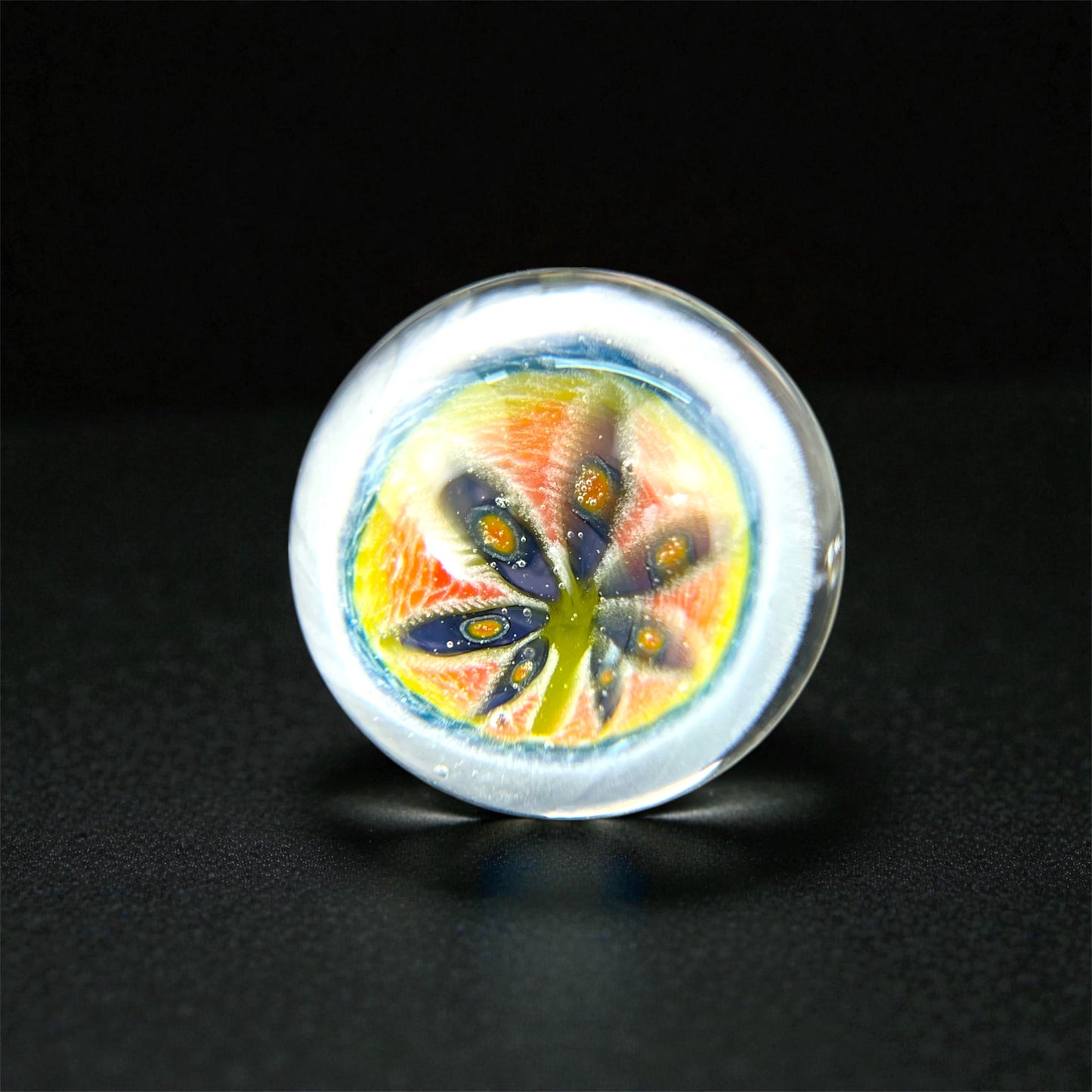 Steven H Glass – Flower Millie Valve Marble (12–13mm)