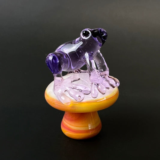 Phatt Matt Glass - Mushroom Dichro Frog Terp Slurper Top Cap