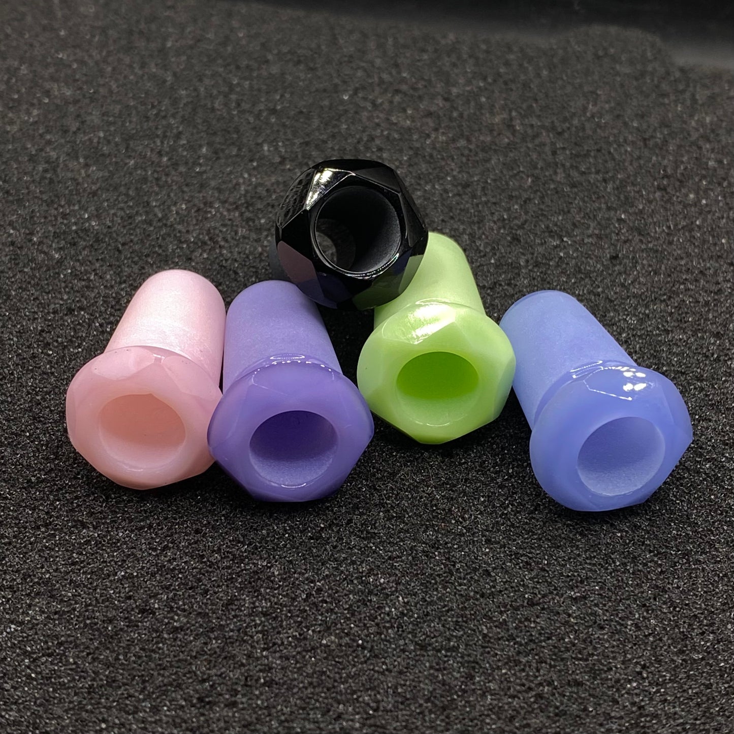 14mm - 10mm Faceted Glass Adapter (Milky Color)