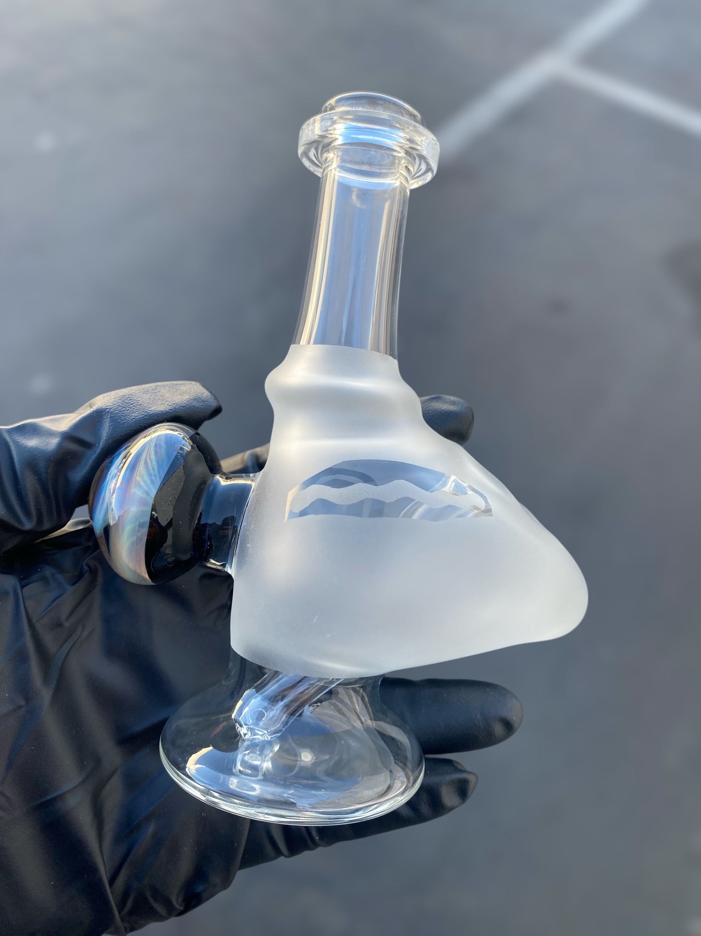 10mm Clear Mini Dab Rig by The Beardless Menace