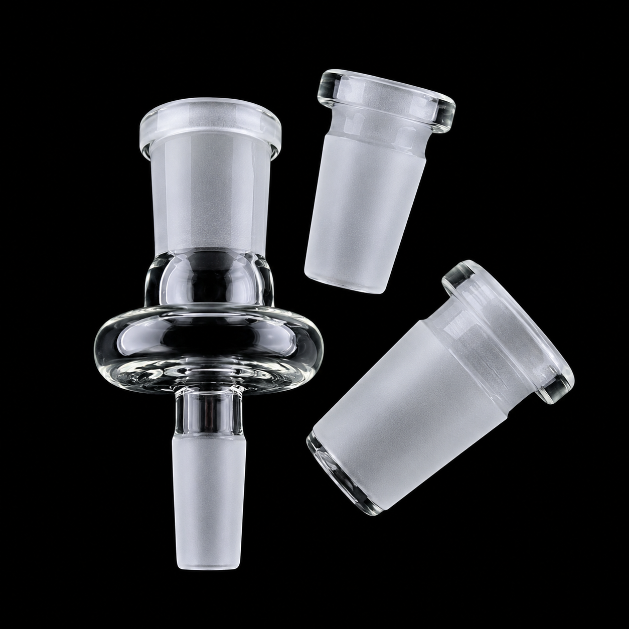 Glass Adapter Set (3pc) – 10mm, 14mm, 18mm Male to Female