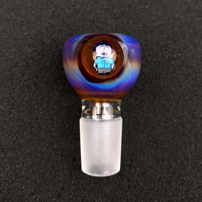 18mm Single Hole Bowl Slide by Keys Glass - Randy S. Marsh South Park