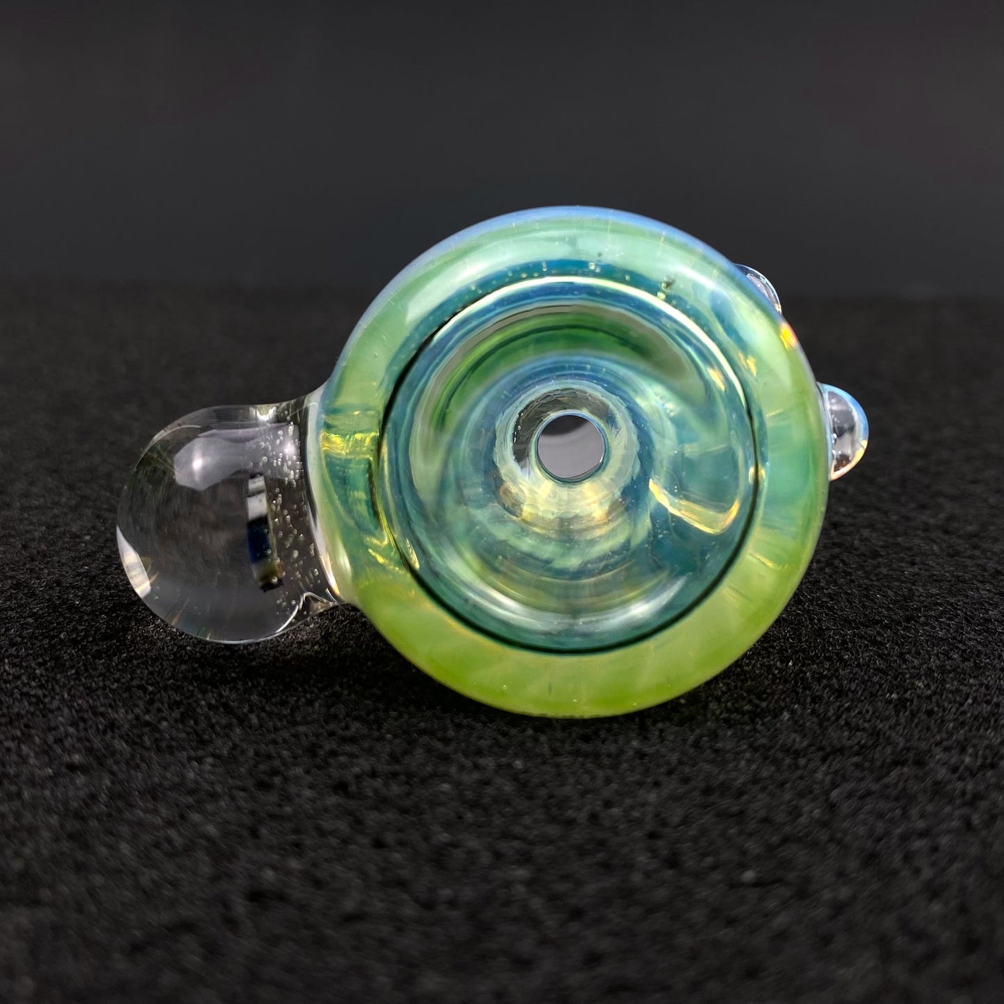 18mm Single Hole Bowl Slide by Keys Glass - Peanuts Snoopy Golf