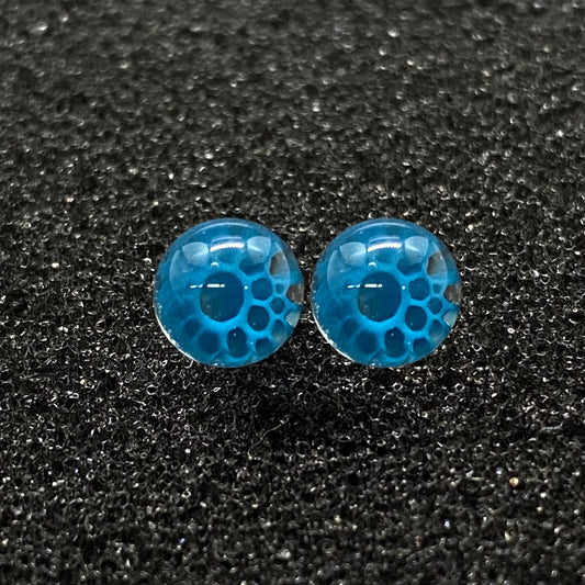 Fortunate Glass - Blue Honeycomb Terp Pearl (2pc)
