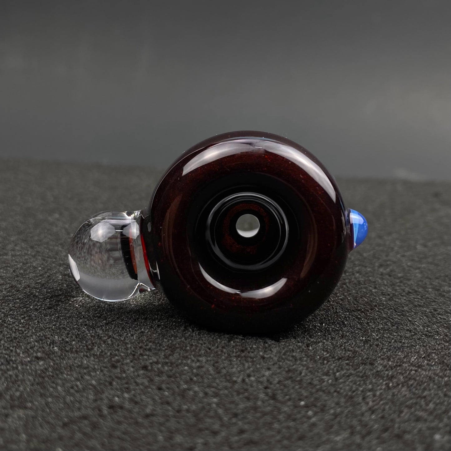 18mm Single Hole Bowl Slide by Keys Glass - World Industries Devilman