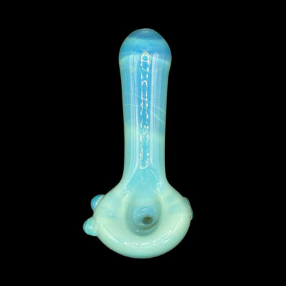 Glacier Blue Glass Hand Pipe by Magizle