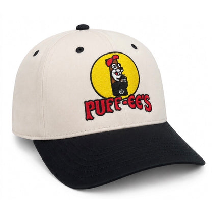 Custom Embroidered Puff-Ee’s Puffcon 2025 Friends & Family Snapback Hat – Cream/Black