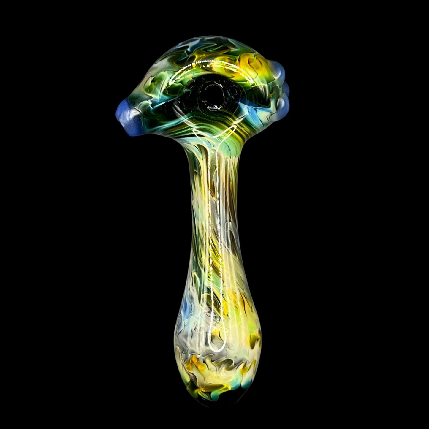 Fumed Glass Hand Pipe by The Beardless Menace