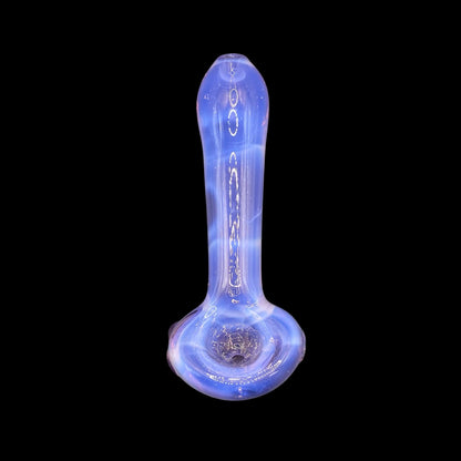 Lavender Purple Glass Hand Pipe by Magizle