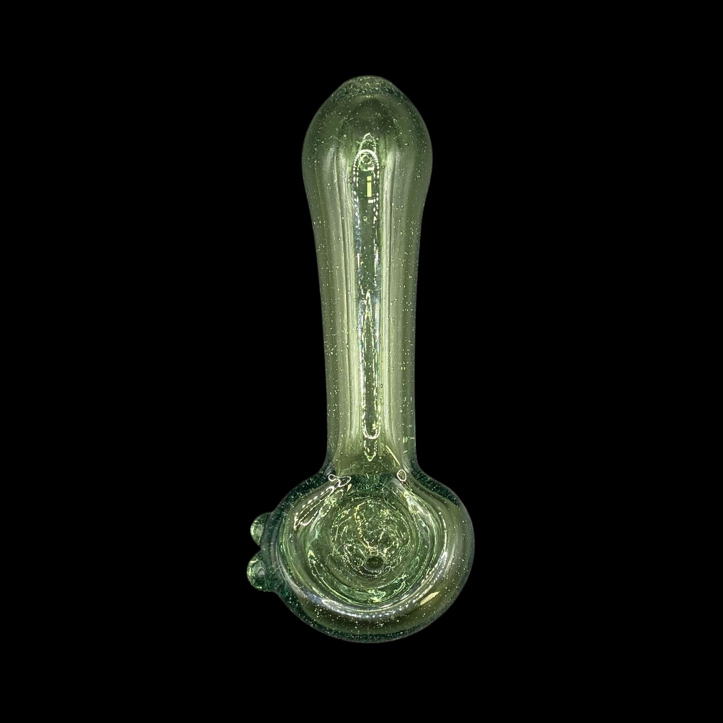 Nuclear Green Glass Hand Pipe by Magizle