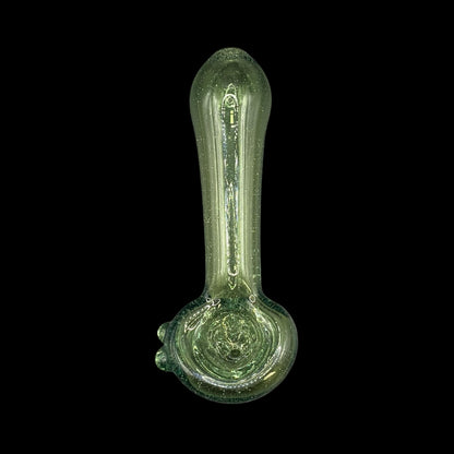 Nuclear Green Glass Hand Pipe by Magizle