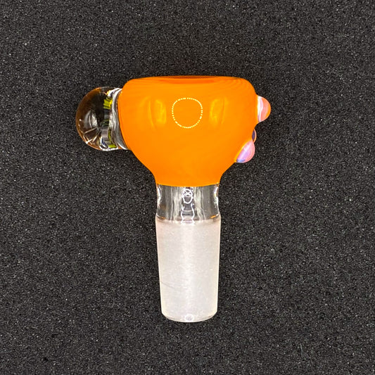 Keys Glass - 14mm Single Hole Glass Bowl Slide - Naruto Uzumaki