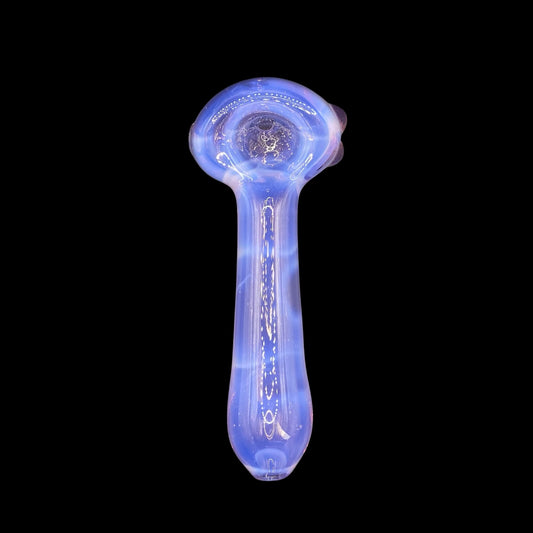 Lavender Purple Glass Hand Pipe by Magizle