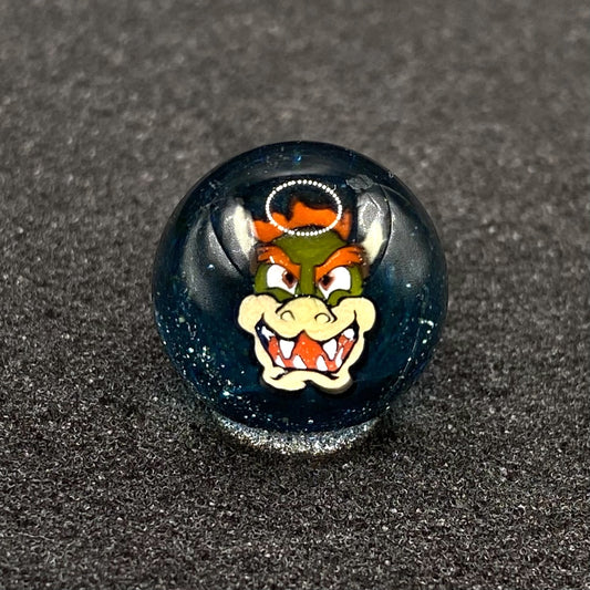 Bowser aka King Koopa Marble Top by Keys Glass