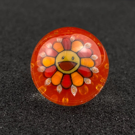 Takashi Murakami Flower Millie Slurper Marble Top by Keys Glass