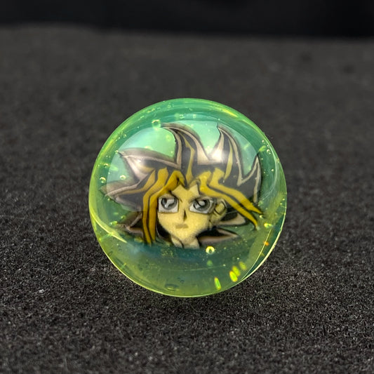 Yu-Gi-Oh! Yugi Mutou Millie Slurper Marble Top by Keys Glass
