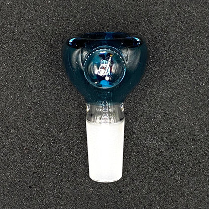 Keys Glass - 14mm Single Hole Glass Bowl Slide - NSFW